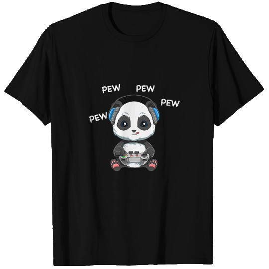 Panda Pet Video Game Player T-Shirts