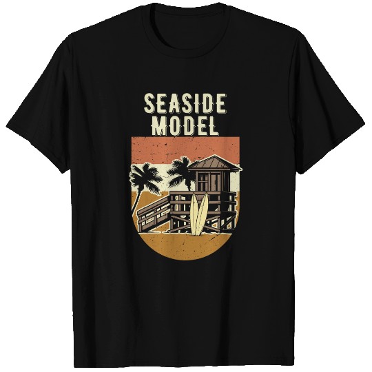Seaside Model Beach Social Media Influencer Ocean 3 T-Shirts