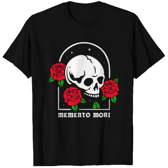 Memento Mori Skull and Roses Tattoo 9 T-Shirts