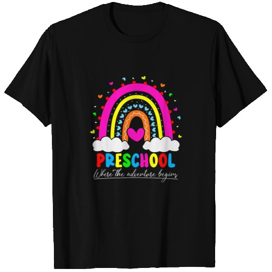 Preschool Rainbow Teacher Team Preschool Squad Girls Boys T-Shirts