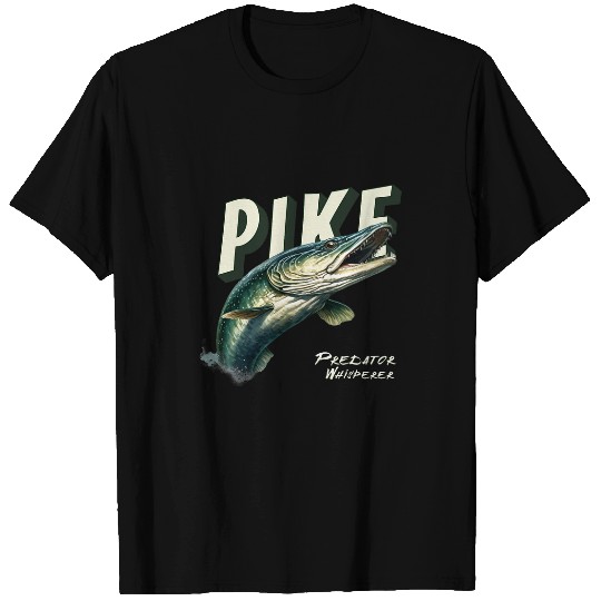 Northern Pike Whisperer Fishing Enthusiasts Angler Fishermen T-Shirts