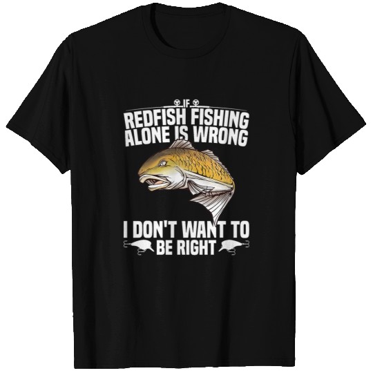 Redfish Fisherman Accessories Rod Lure Redfish Fishing T-Shirts