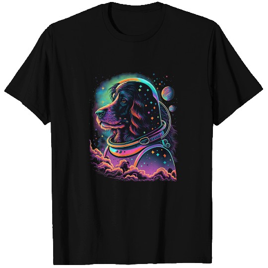 Astronauts Gordon Setter dog Space Galaxy 1 T-Shirts