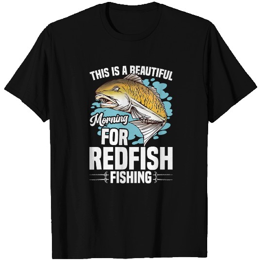 Redfish Fishing Accessories for Men Fisherman Fisher T-Shirts