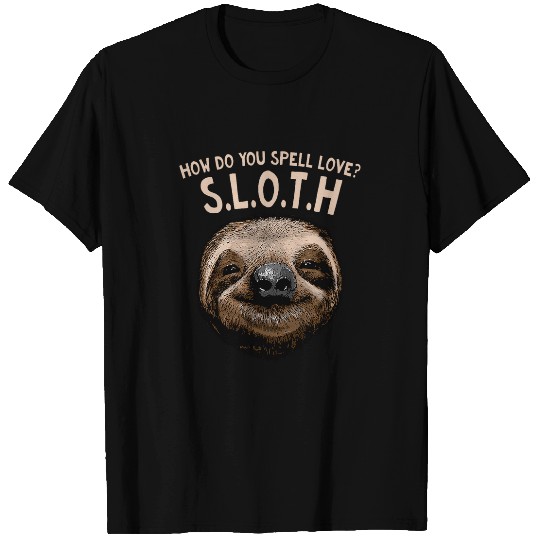 Sloth Pet Spell Love Sloth Couple s Sloth Lover Matching Clothes T-Shirts