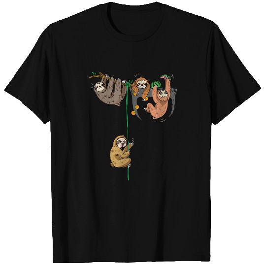 Sloth Pet Funny Sloths In A Pocket Sloth Humor Lazy Lounging Nap Cute T-Shirts