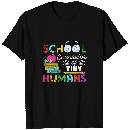 School Counselor Of Tiny Humans Teacher Back To School T-Shirts