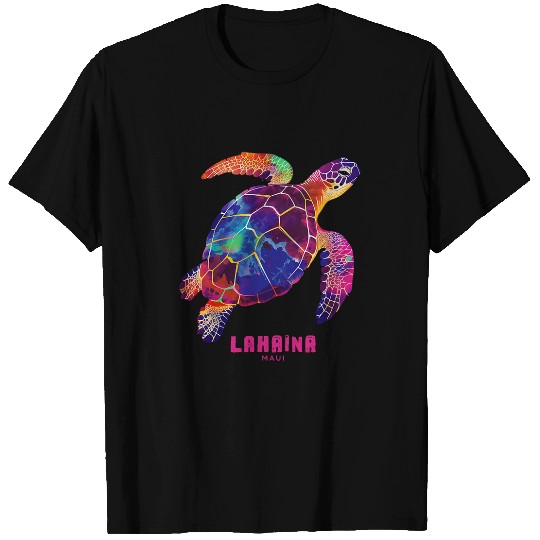 Turtle Pet Lahaina Maui Hawaii Tee Surfer Vacation Surfing Sea Turtle T-Shirts