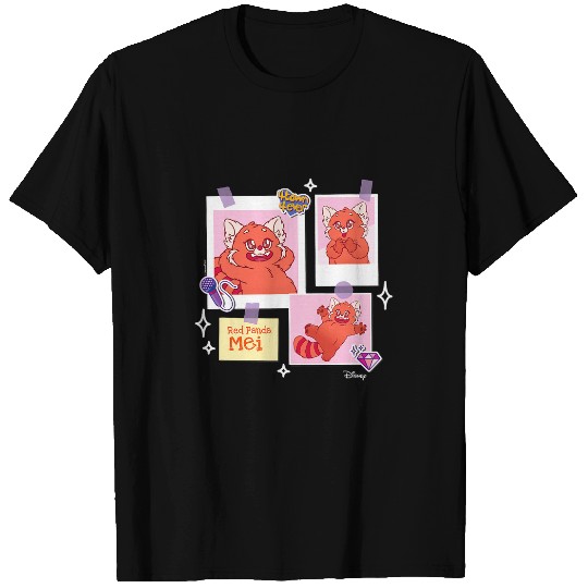 Panda Pet Turning Red Red Panda Mei Grid T-Shirts
