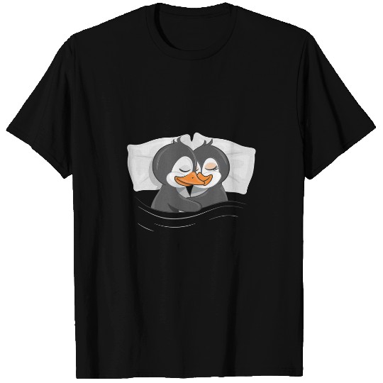 Penguin Pet Matching Penguin Pajama Valentines Day Women Men Couples T-Shirts