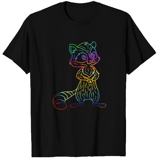 Raccoon Pet psychedelics raccoon trash panda animal lover T-Shirts
