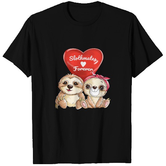 Sloth Pet valentines day cute couples sloth girl boy s women 1 T-Shirts