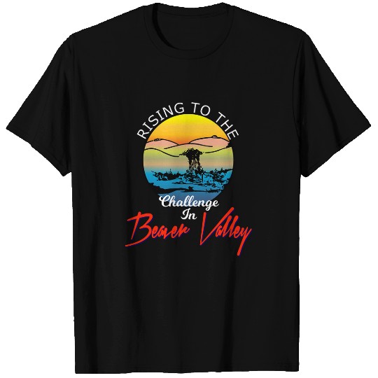 Rising To The Challenge In Beaver Valley Mens Camping T-Shirts
