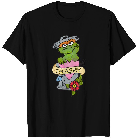 Sesame Street Oscar The Grouch Trashy Tattoo T-Shirts