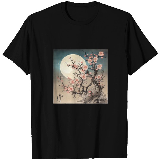 Midnight Magic in a Garden of Cherry Blossoms T-Shirts