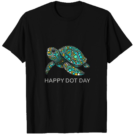 Turtle Pet Happy Dot Day Turtle Graphic Kids students teachers 2024 1 T-Shirts