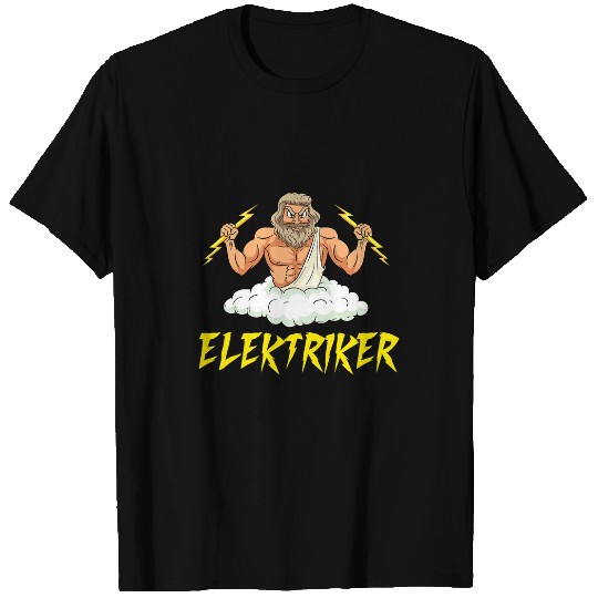 Electrical Zeus Flashes Electronic Power Design Electrician T-Shirts