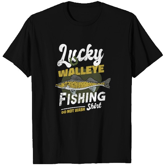 Fishing My Lucky Walleye Fishing Fishing Walleye Fisher T-Shirts