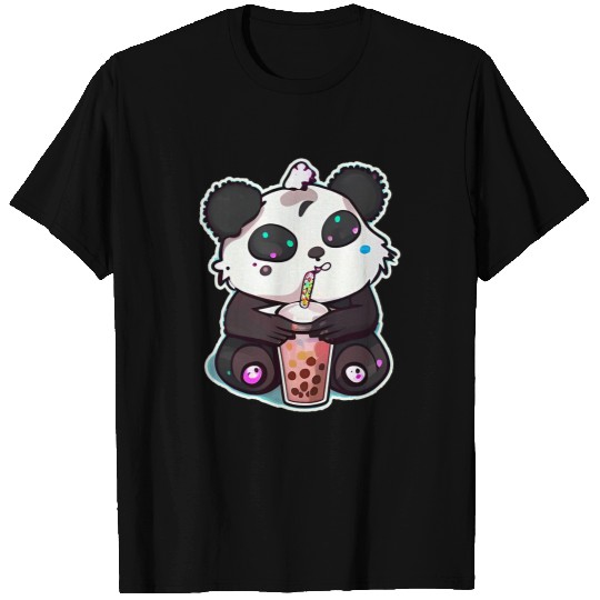 Panda Pet Boba Tapioca Pearls Bubble Milk Tea Drink Panda Lover 8 T-Shirts