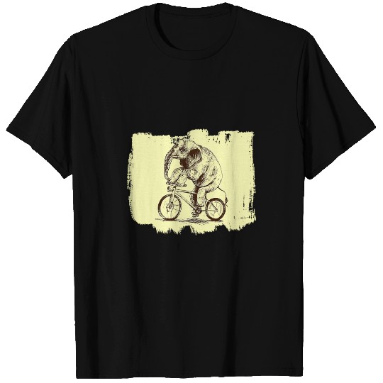 Elephant Pet Bicycle Elephant Whisperer Animal Lover Zookeeper Bike T-Shirts