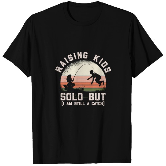 Single Dad Fathers Day Reel Cast Fishing Angler 1 T-Shirts