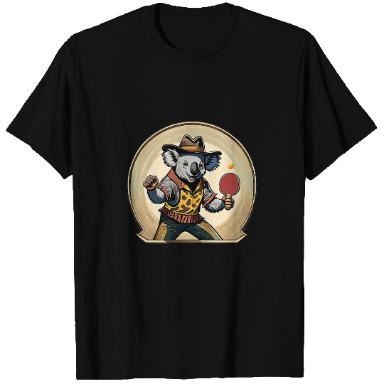 Table tennis Aussie Australia Cowboy Koala Ping Pong Game T-Shirts