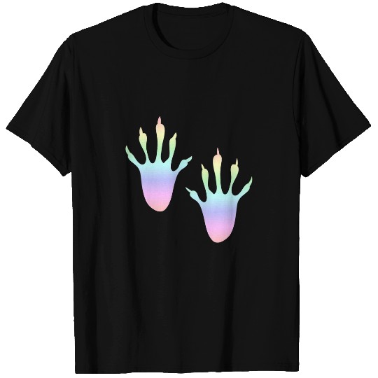 Squirrel Pet Pastel Rainbow Squirrel Paws Hands T-Shirts