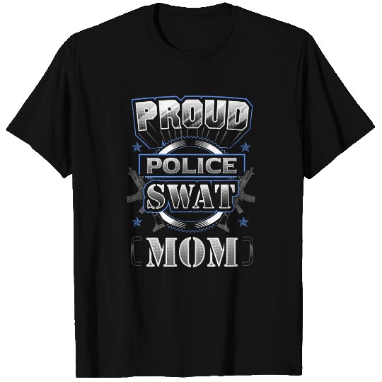 Proud Police SWAT Mom Graphic T-Shirts