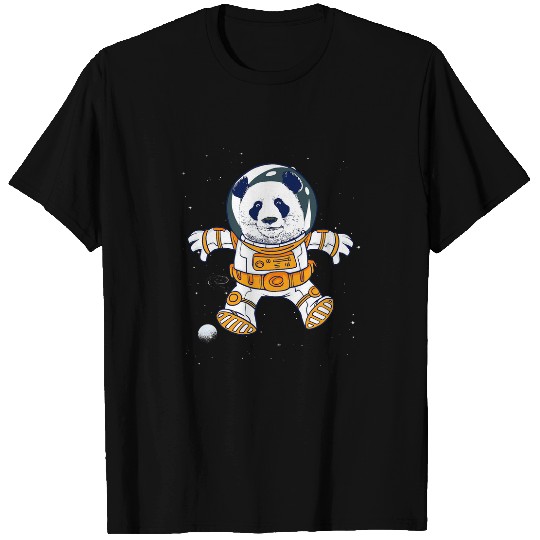 Panda Pet Bears Space Flight Stars Planet Children Astronaut T-Shirts