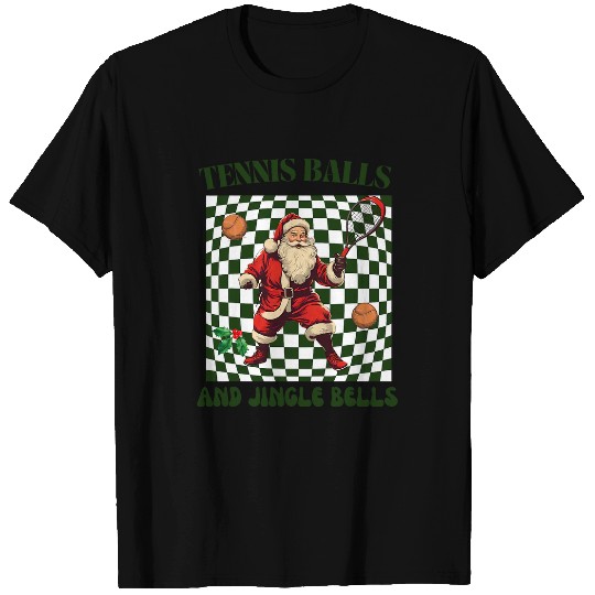 Tennis Balls and Jingle Bells Santas Christmas Game T-Shirts