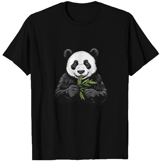 Panda Pet with bamboo Panda Bear T-Shirts
