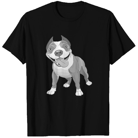 Bully AWESOME PITBULL Fun Pitbulls Staffordshire Backside Pitbull Dog T-Shirts