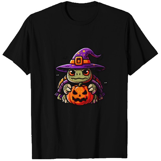 Turtle Pet Halloween Tortoise Turtle Witch Hat Costume Spooky Season T-Shirts