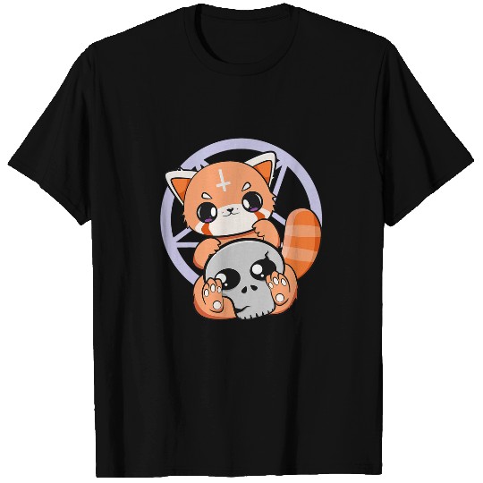 Panda Pet Kawaii Pastel Goth Red Panda Anime Cute Chibi Otaku T-Shirts