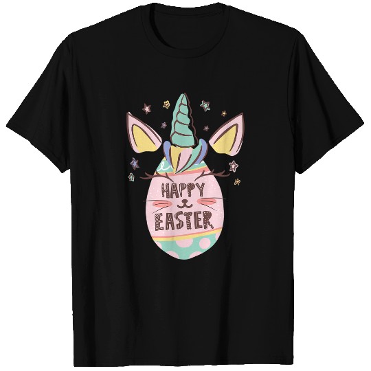 Easter Unicorns Bunny Easter Egg Girls Basket Stuffer Kids T-Shirts
