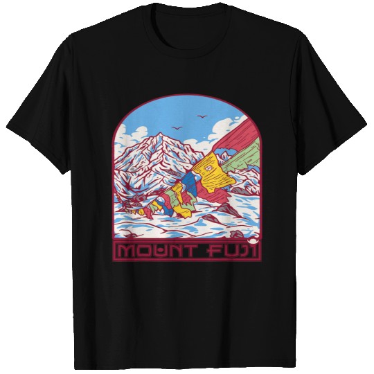Mount Fuji Mountains Nature Hiking Japan Mountaineer Climb T-Shirts
