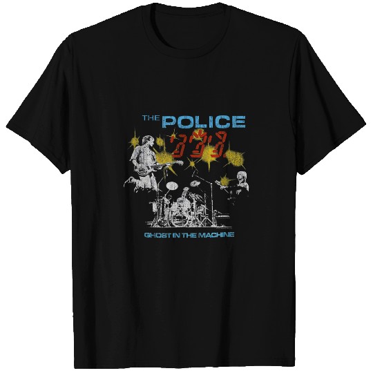 Police Job The Police Rock Music Band ghosts In The Machine T-Shirts