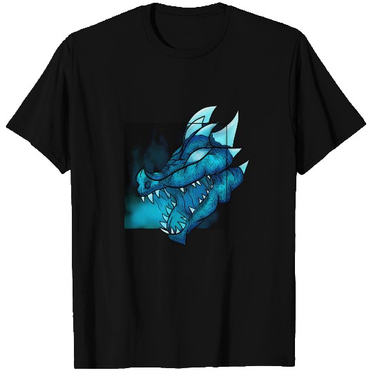 Dragon Pet Turquoise Blue Dragon in a box Artwork T-Shirts