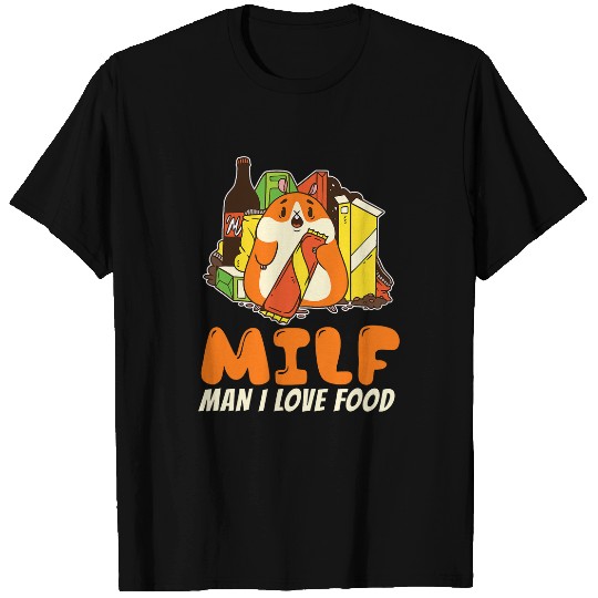 Hamster Pet Man I Love Food Hamster Hungry Cute Kawaii Candy Funny Gag T-Shirts