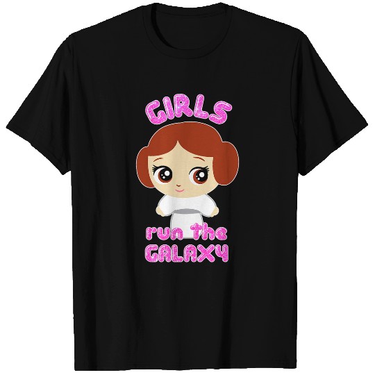 Star Wars Princess Leia Girls Run The Galaxy Cute Icon T-Shirts