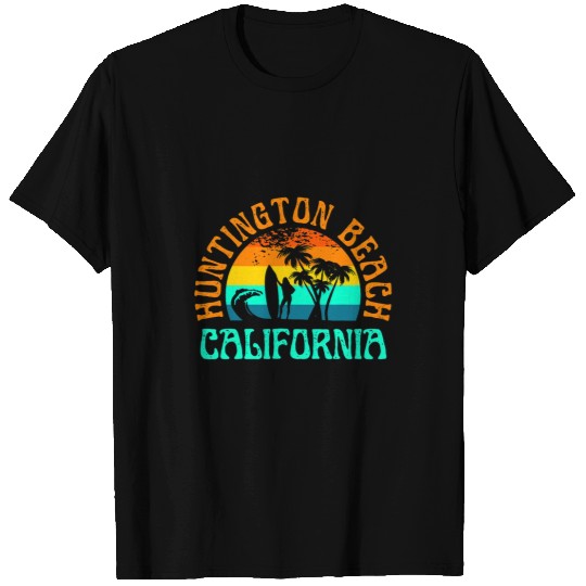 Surf Life Huntington Beach californiasSurf Surfer Retro Sunset Girls T-Shirts