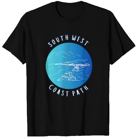 South West Coast Path Hiking Camping Cornwall englands Trail T-Shirts