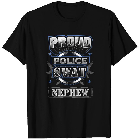 Proud Police SWAT Nephew Graphic T-Shirts