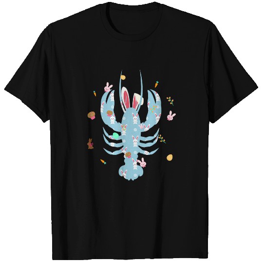Th Cute Lobster Lover Easter Bunny Costume Egg Easter T-Shirts
