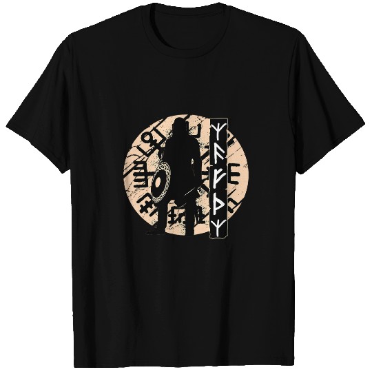 Viking Warrior Norse Runes for Gods Protection Odin Tyr T-Shirts