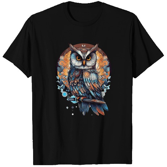 Owl Pet Bohemian Owl Bird Native Indigenous Birds Owl T-Shirts