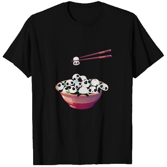 Panda Pet Bowl of Tangyuan Yuanxiao Chinese Lunar New Year T-Shirts