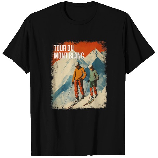 Tour Du Mont Blanc European Hiking Trail Chamonix vintages 4 T-Shirts