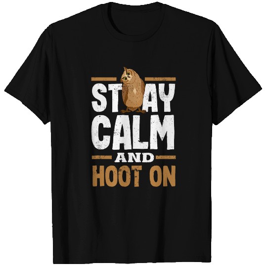 Owl Pet Enthusiast Hoot On Funny Barn Owl Tyto Alba T-Shirts