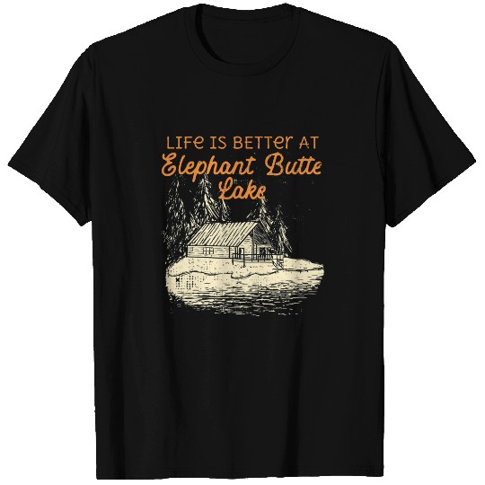 Elephant Pet Butte Lake Lake Life Life Is Better At The Lake 1 T-Shirts